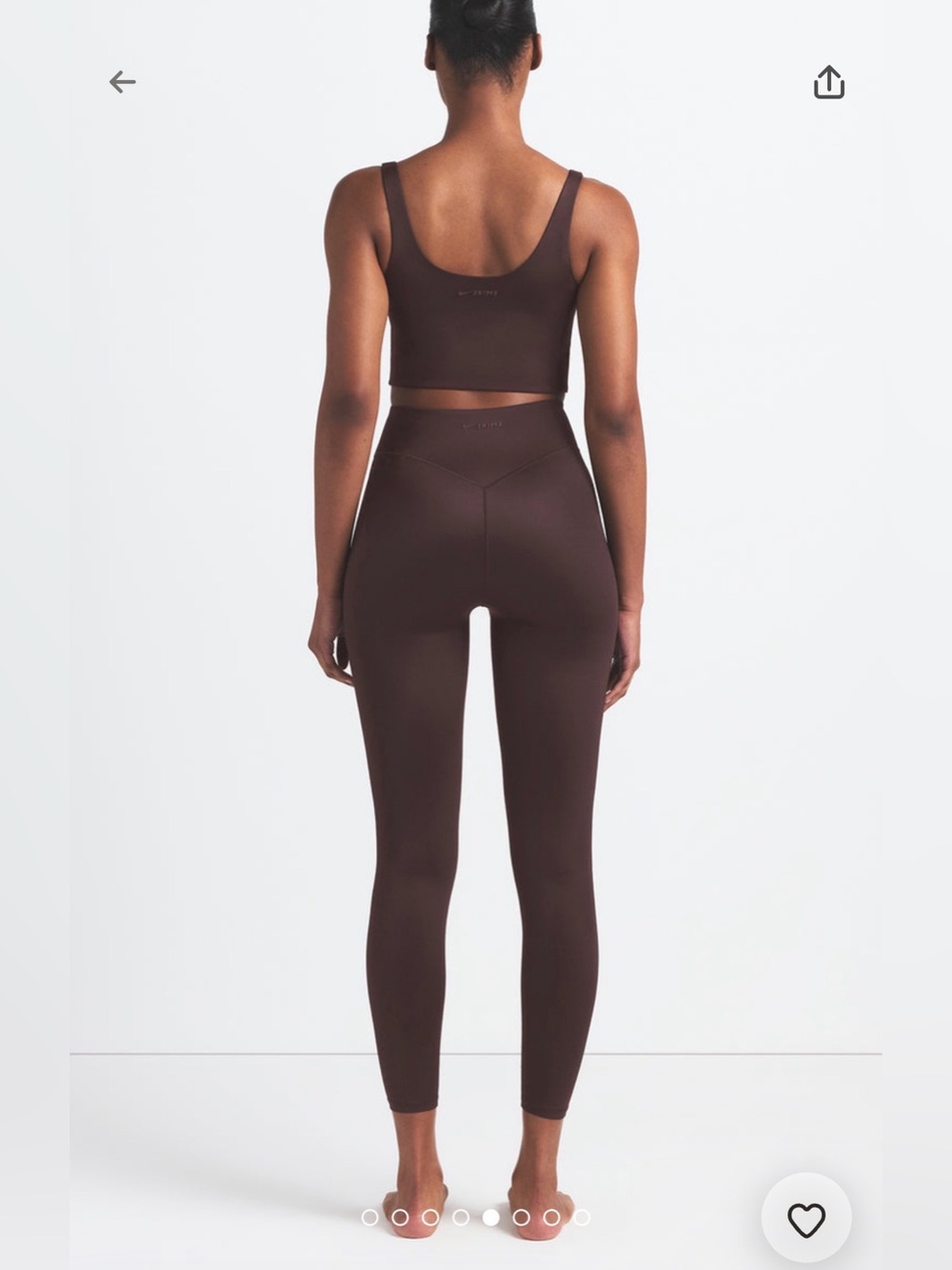 NWT Nike Skims BONDED WAIST LEGGING 26 INCH Phoenix - Picture 5 of 7